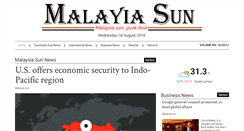 Desktop Screenshot of malaysiasun.com